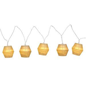 Wooden Lantern LED String Lights NWT
